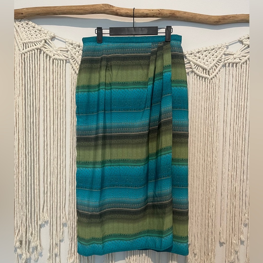 Vintage Beachy Dressy Casual Dinner Skirt Sz 12